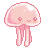 FREE Jellyfish Icon (Pastel Pink)