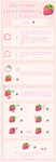 Pixel strawberry tutorial by koffeelam