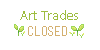 Free Status Button: Art Trades Closed by koffeelam