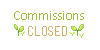 Free Status Button: Commission Closed