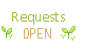 Free Status Button: Requests Open