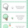 Pixel Ice-cream step by step for beginners