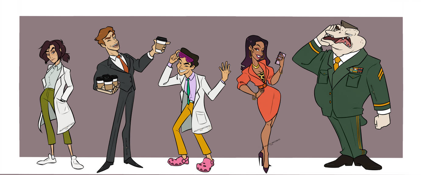 Inside Job Character Lineup by MulattoMacchiato on DeviantArt