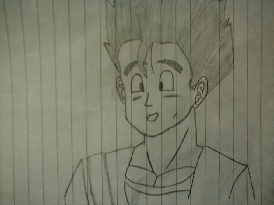 Gohan Writing Gohan by KidTrunks1122 on DeviantArt