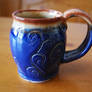Air Themed Blue Ceramic Mug