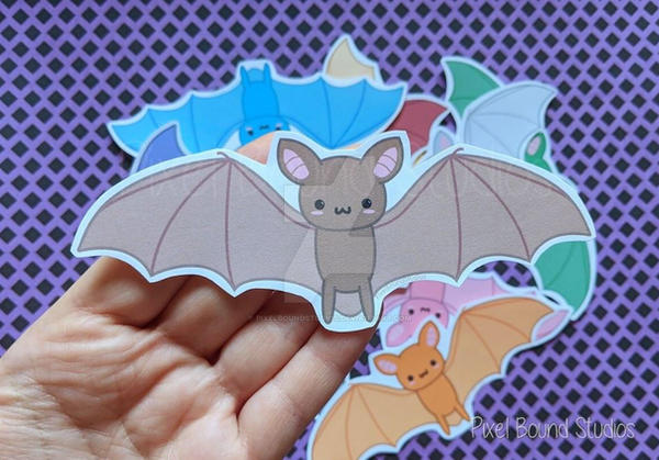 Cute Chibi Bat Stickers