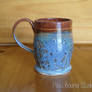 Hand Thrown Tree Themed Ceramic Mug - 16 oz