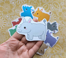 Cute Kawaii Rhinoceros