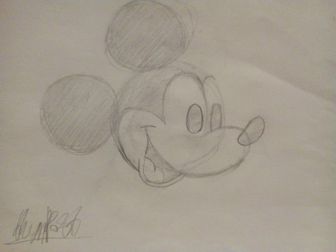 Mickey Mouse pencil sketch by molmanpiet on DeviantArt