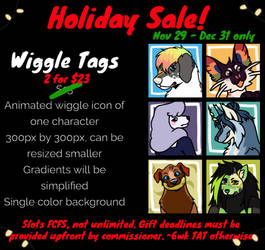 2 for $23 Holiday Wiggle Sale! 0 slots