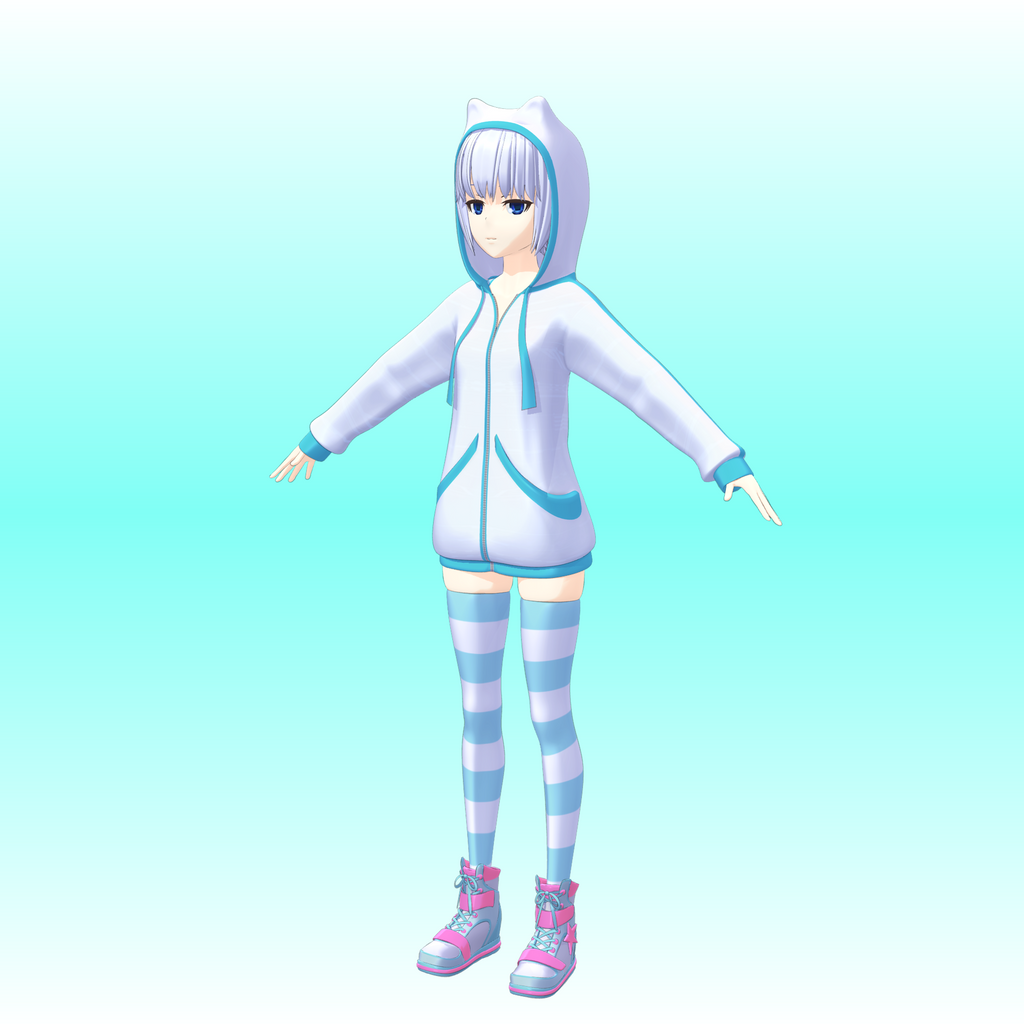 WIP: ImagineGirls R1N4 V2 - default costume by kafuji