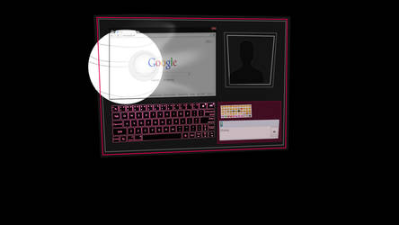 pink themed holo computer