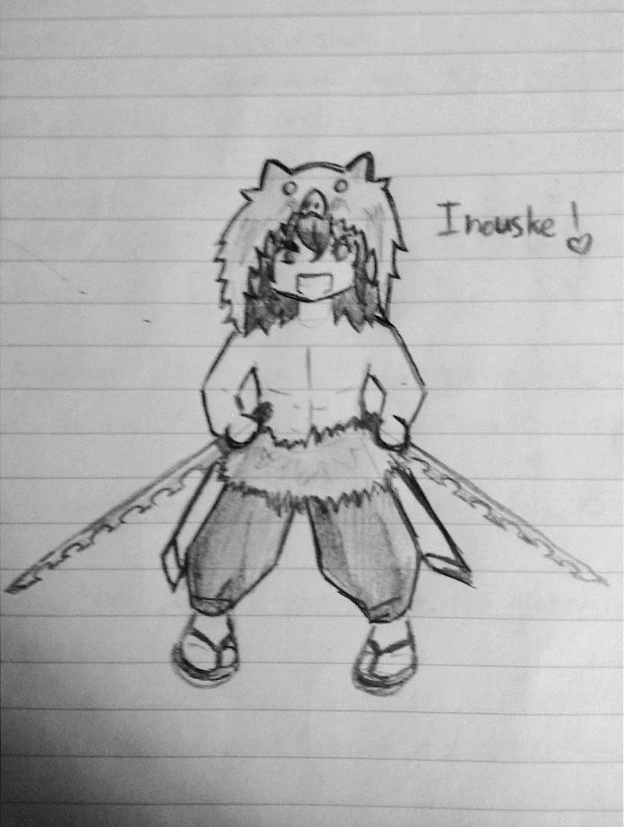 Inosuke sketch by hyunlixlover on DeviantArt