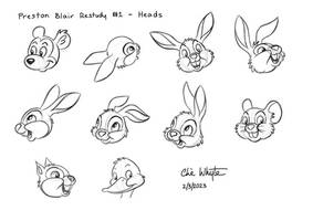 Preston Blair Restudy #1 - Heads