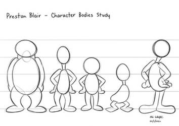 Preston Blair - Character Bodies Study