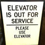 Elevator out of service