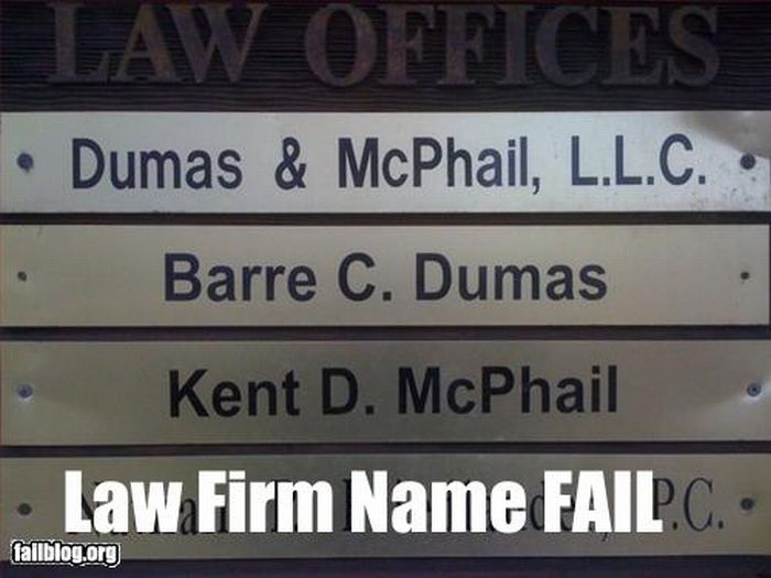 Law firm fail