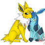 jolteon and glaceon