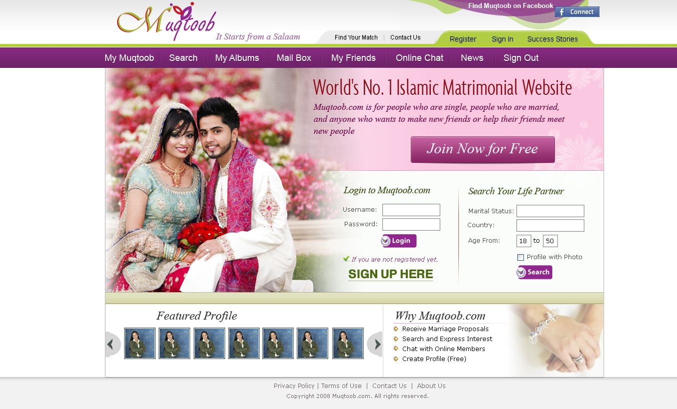 Matrimonial Website Design Template