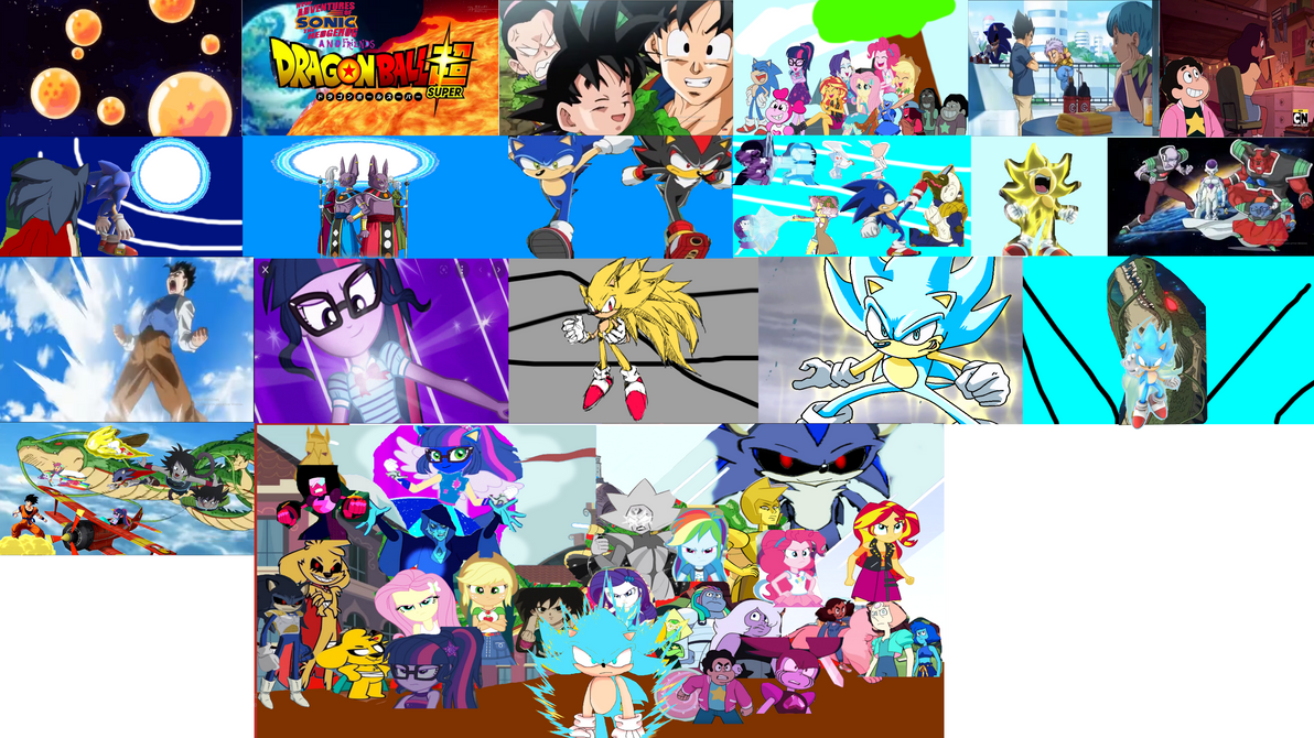 sonic y sus amigos en Dragon Ball super version in by amauryjordan on ...