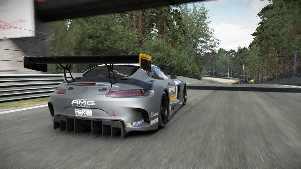 Mercedes-Benz AMG GT3 backview by alfredroth on DeviantArt