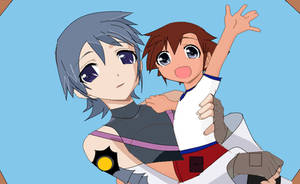 Aqua and young Sora