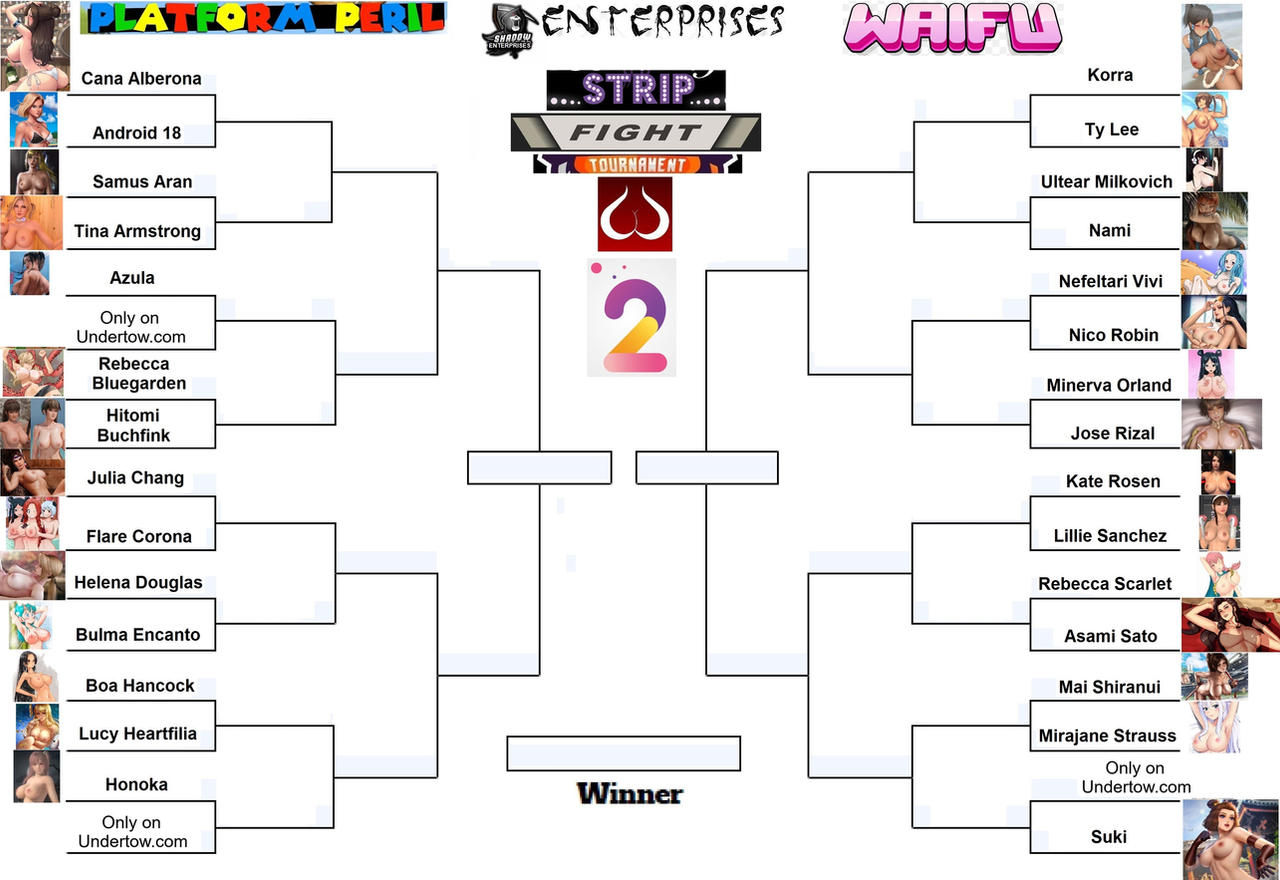 Bracketfights SE Waifu Strip Fight Tournament 2 Bracket by SoulmateSurvivors on ...