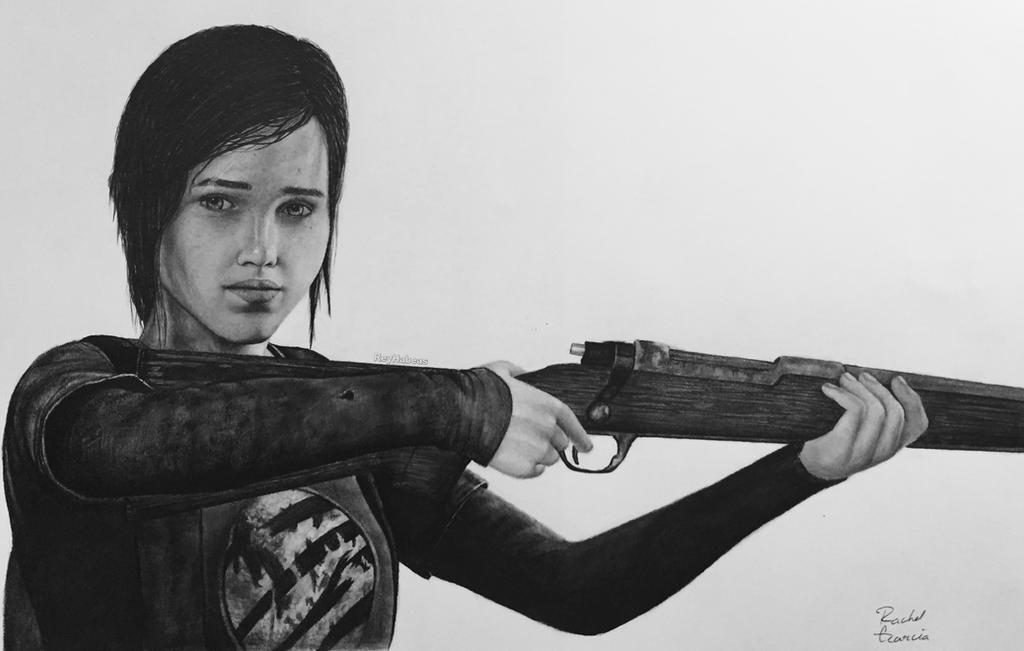 Ellie from The Last of Us realistic drawing
