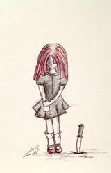 Girl with Knife.