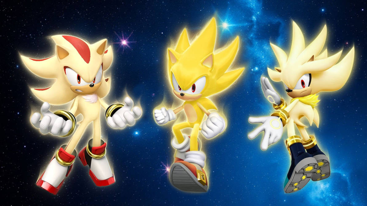 Super Sonic, Super Shadow and Super Silver (1) by SonicLover82 on ...