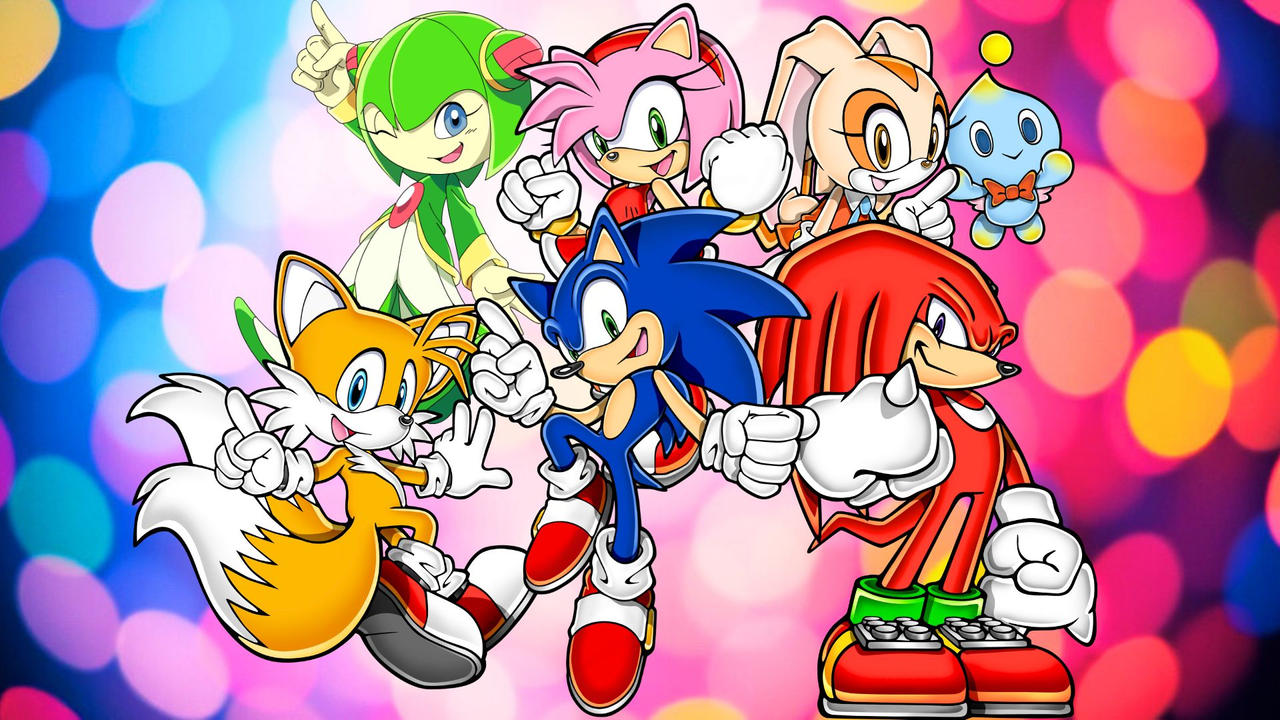 Sonic, Tails, Knuckles, Amy, Cream and Cosmo (2) by SonicLover82 on ...