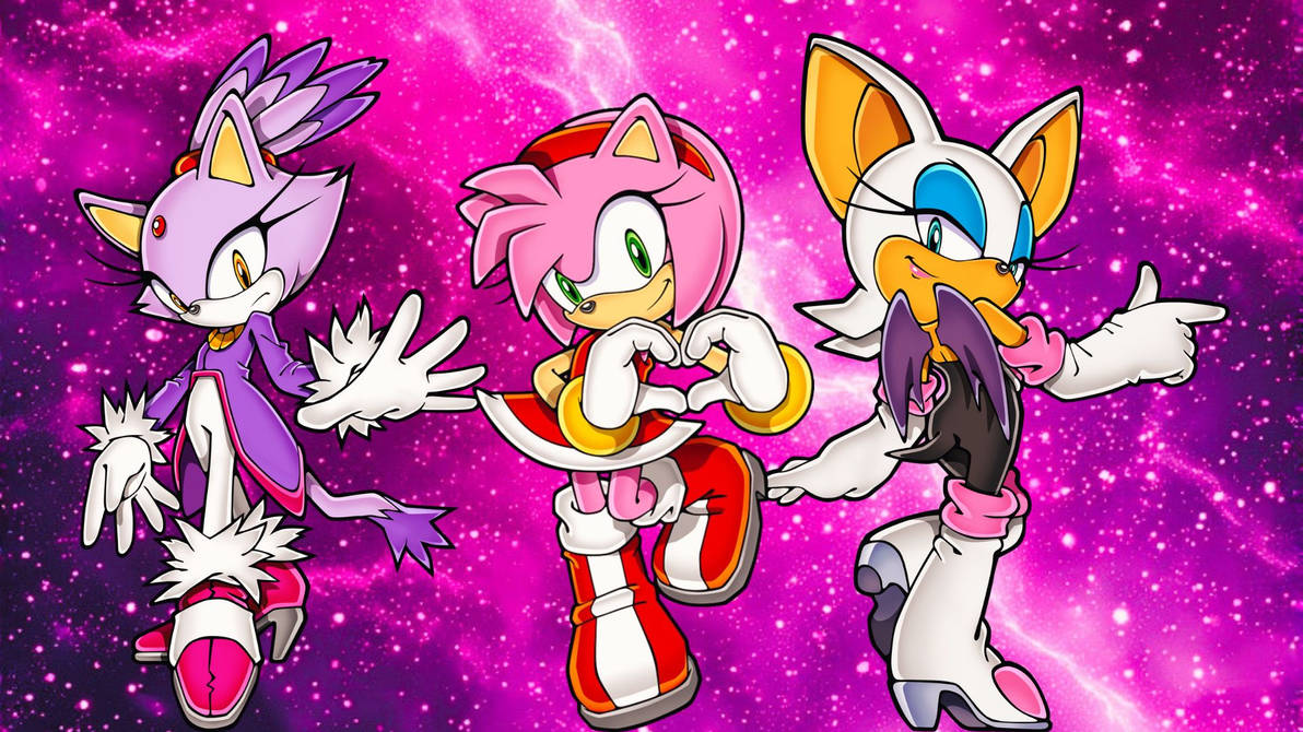 Amy, Rouge and Blaze by SonicLover82 on DeviantArt