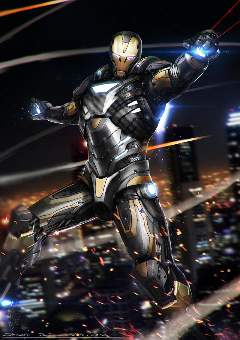 Ironman - Black And Gold By Johnsonting On Deviantart