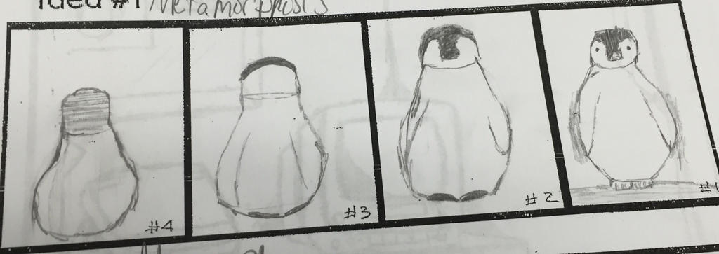 Penguin Transformation Drawing By Kase-Usami On Deviantart