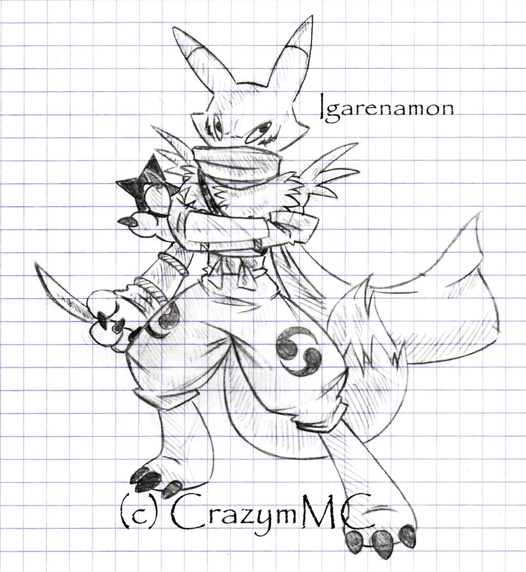 Igarenamon + BrandyKoopa ++ sketch