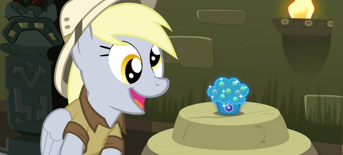 Daring Derpy and the sapphire muffin