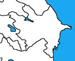 Blank map of Azerbaijan