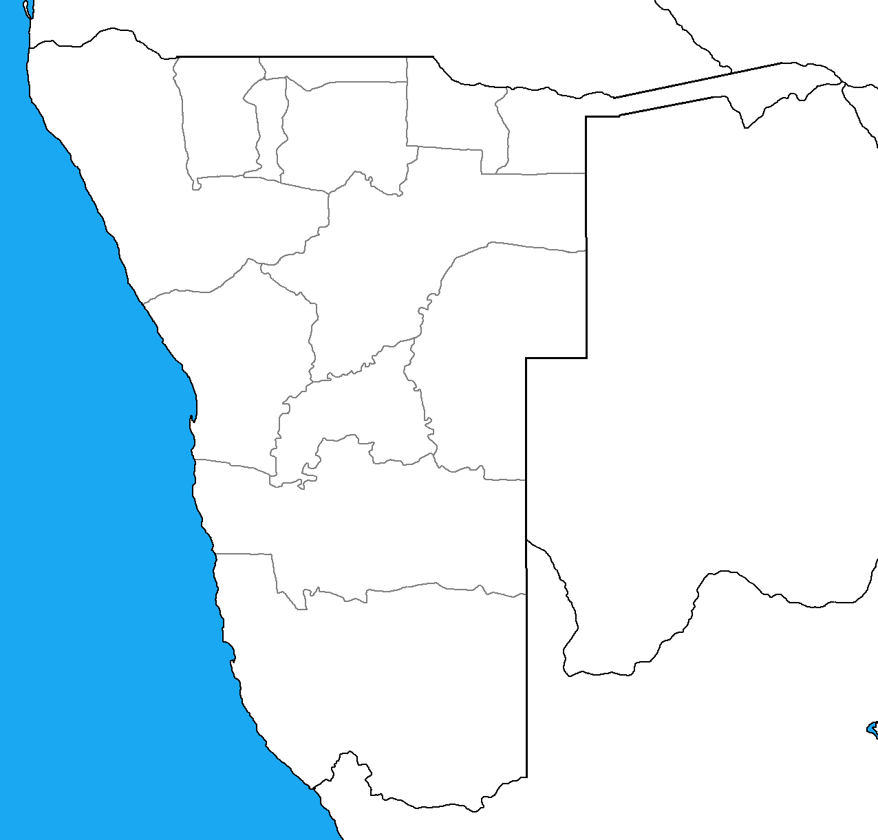 Blank Map Of Namibia By DinoSpain On DeviantArt blank-map-of-namibia-by-dinospain-on-deviantart