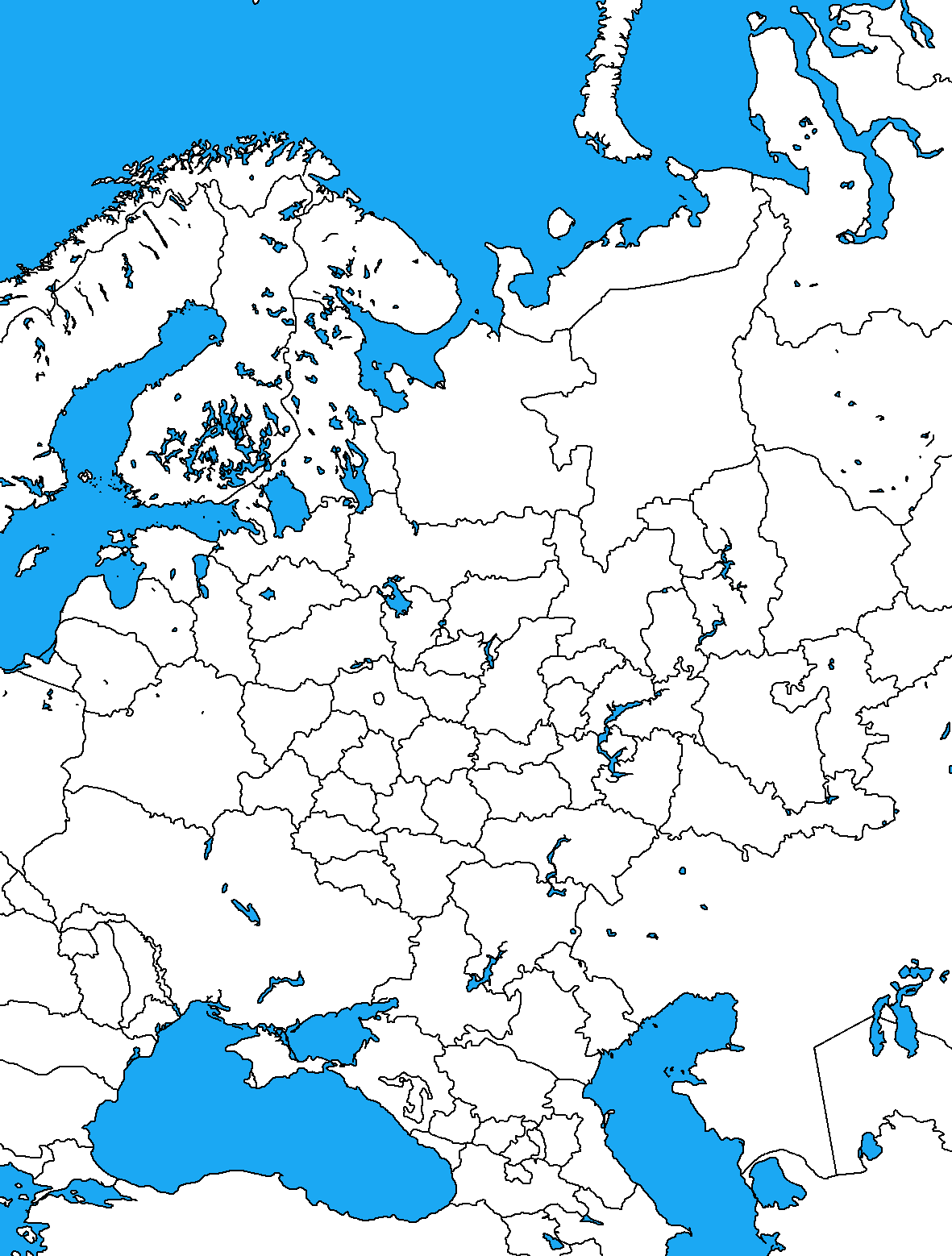 Blank Map Of European Russia By Dinospain On Deviantart
