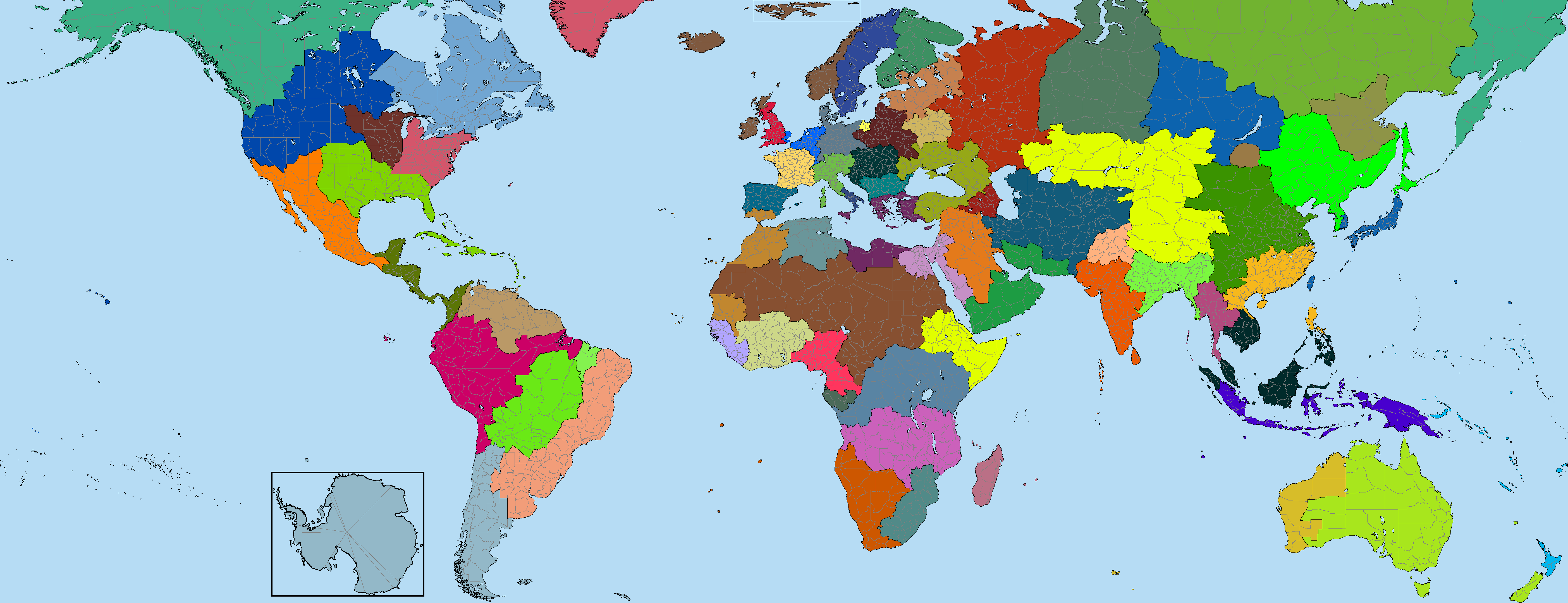 Randomised World Map by DinoSpain on DeviantArt