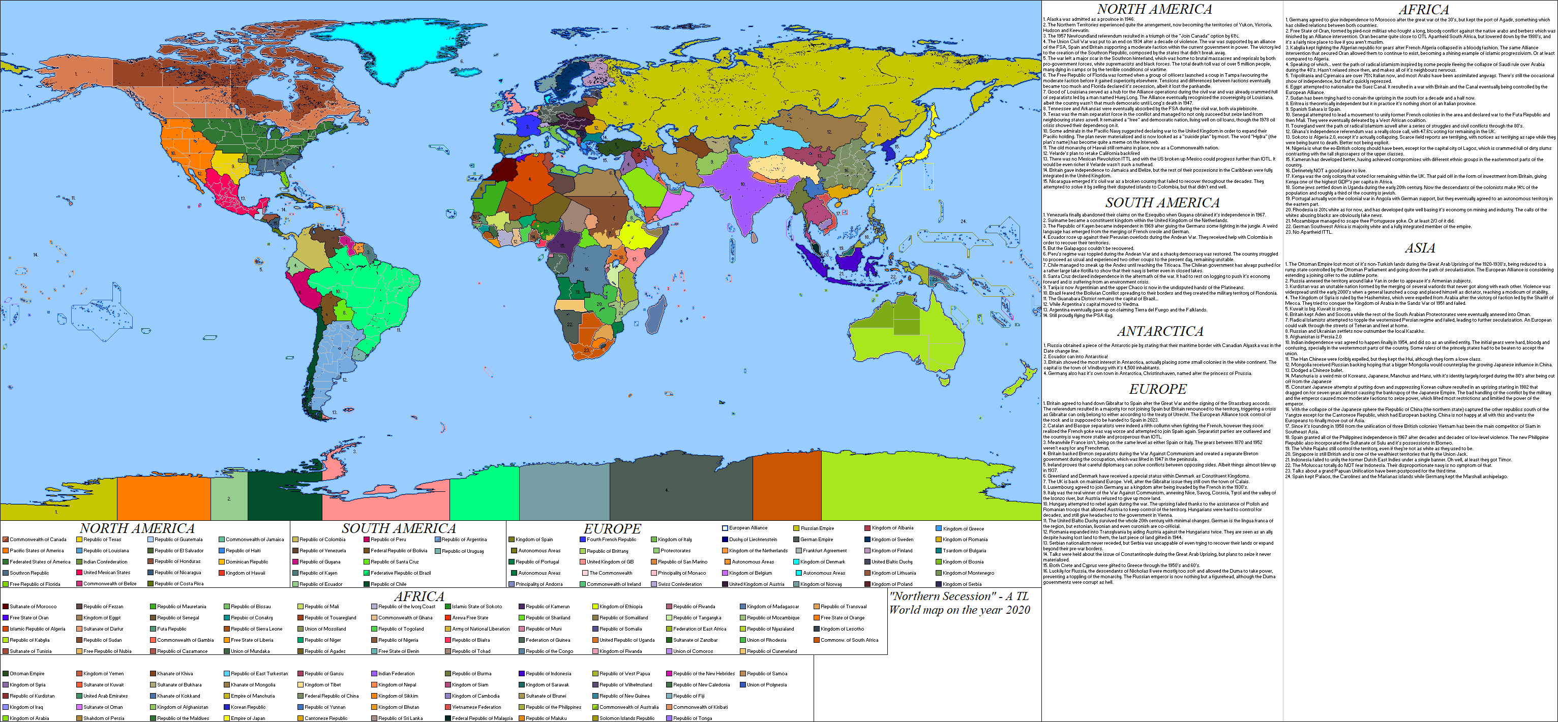 Northern Secession The State Of The World In 2020 By Dinospain On