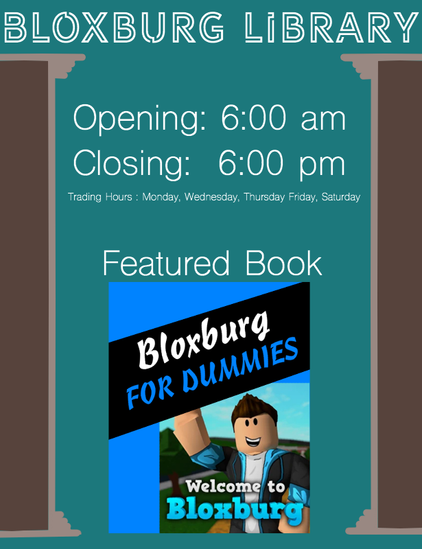 Bloxburg Library - Sign by BlossomDigitalDesign on DeviantArt