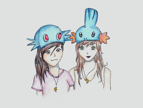 Mudkip and Horsea