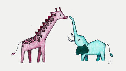 The Giraffe and The Elephant