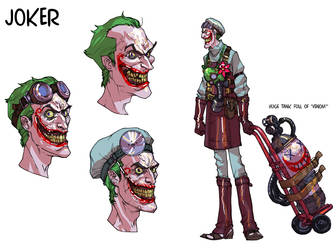 Joker initial doodles by Chuckdee