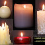 lit candle sheet...
