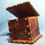 studded wooden box...