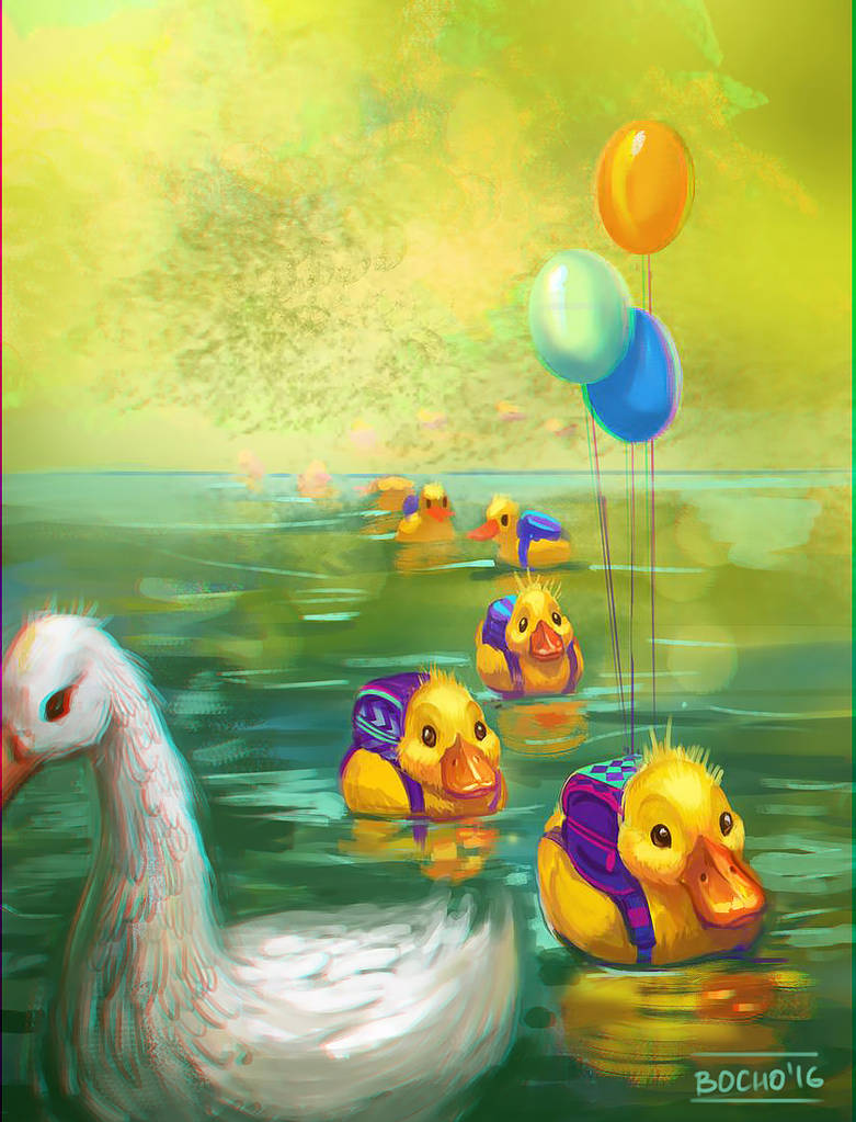First day at school by bocho