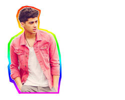 Zayn Malik Rainbow Outline