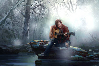 Ellie-The Last of Us (Photomanipulation/wallpaper)